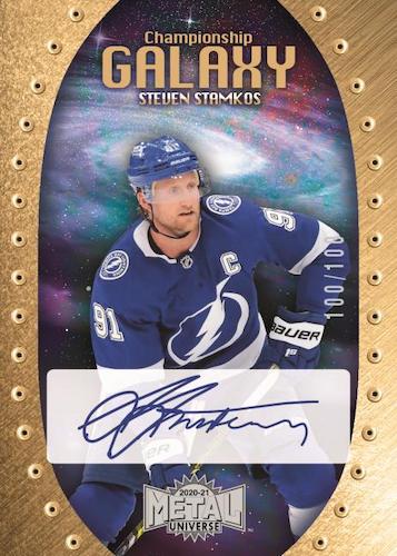 2021-22-Skybox-Metal-Universe-Hockey-Cards-Championship-Gakaxy-Autograph-Steven-Stamkos